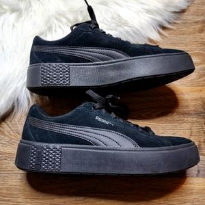 Women's Platform Suede Sneakers